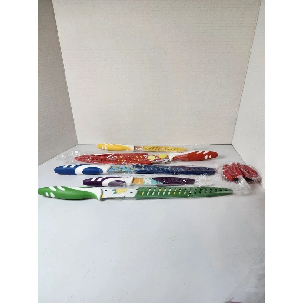 IKAIZI Knife Set, 11Pcs Kitchen Multicolored Knives Set